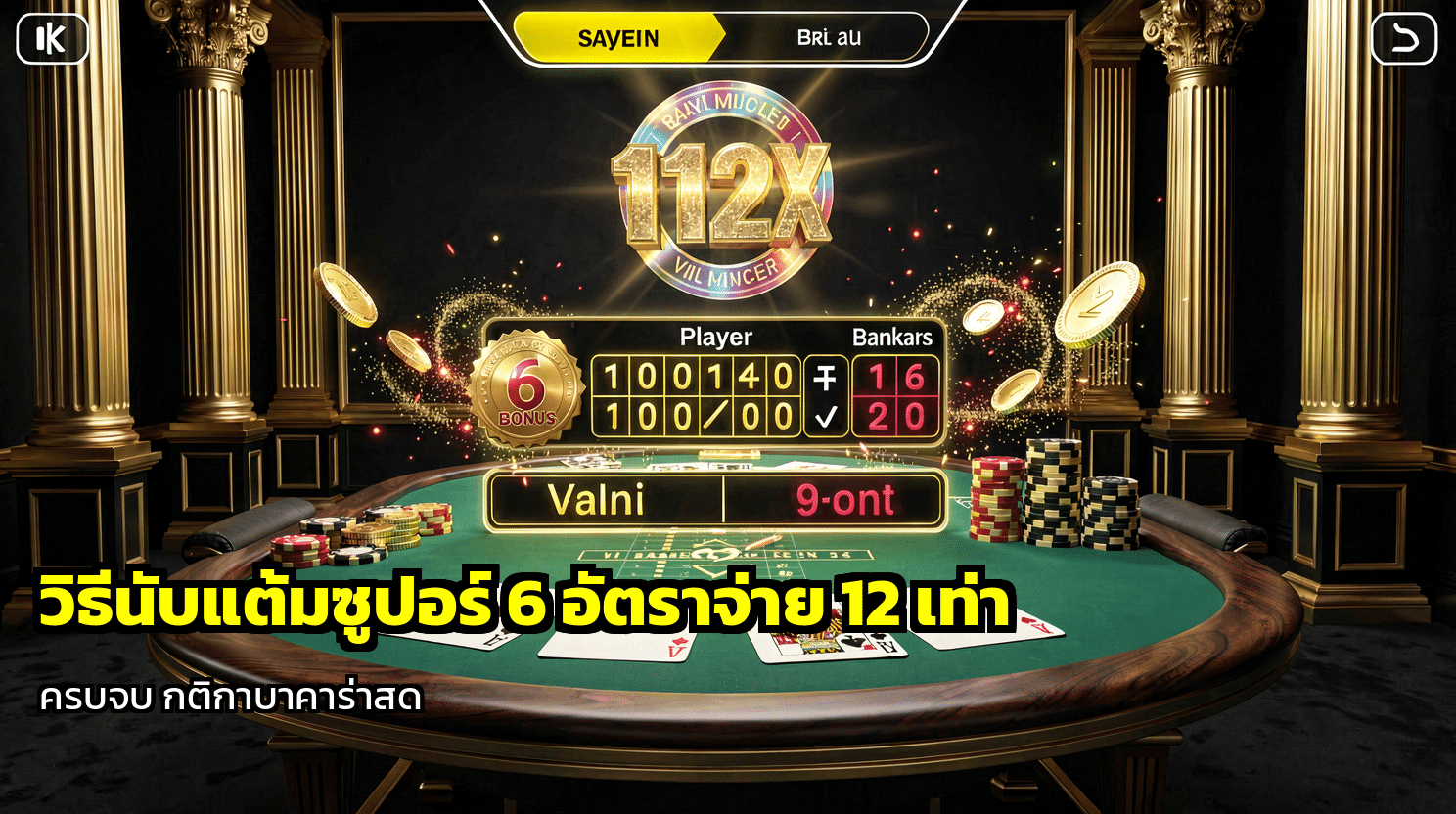 วิธีนับแต้มซูเปอร์6